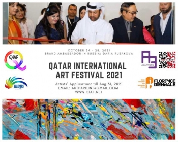 Qatar Cultural Village Foundation hosted 2021 QATAR INTERNATIONAL ART FESTIVAL.